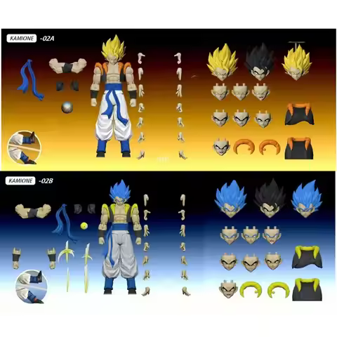 Tonsenarttoys Kamione Dragon Ball Z SHF Super Saiyan SSJ SSJ2 Gogeta Son Goku Trunks Anime Action Fi