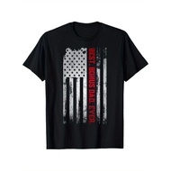 Best Bonus Dad Ever USA flag FatherS Day gift Dad T-Shirt MenS Funny FatherS Day T-Shirt S