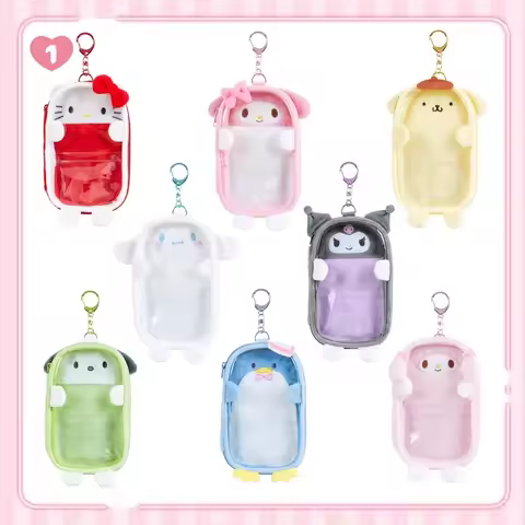 Sanrio Support Plush Bag Series Kitty Kuromi Cinnamoroll My Sweet Piano TuxedoSam Acrylic Stand-up S
