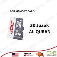 joc 8 gb micro sd card 30 juzuk al-quran