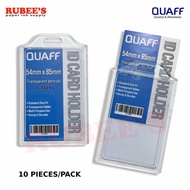 QUAFF ID CARD HOLDER Transparent Vertical T-732V (10 pieces)
