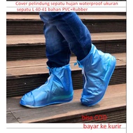 Waterproof rain shoe protective Cover, shoe size L 40-41, PVC+Rubber material
