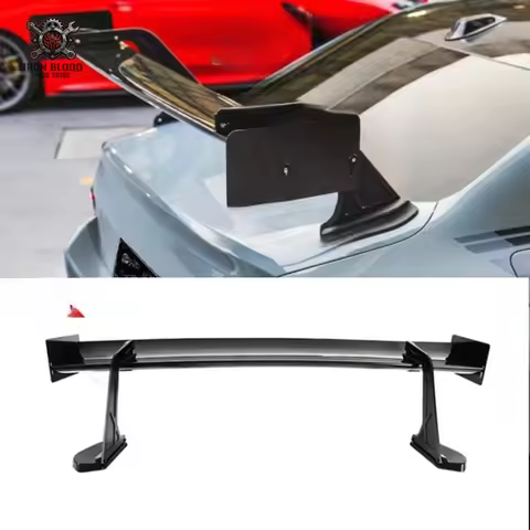 Suitable for BMW M2 G87 M3 G80 M4 G82 V Type Dry Carbon Fiber Swan Neck Wing Competition Spoiler Adj