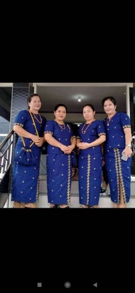 SETELAN BAJU ADAT TORAJA EXPO NAVY