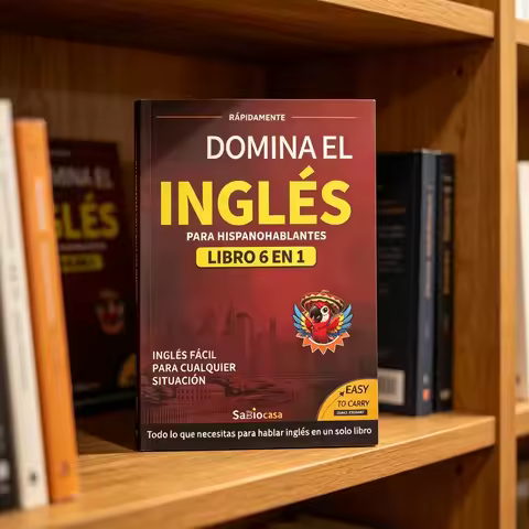 Beginner English Books 6-in-1 Spanish Edition - Easy Language Learning Workbook with Dictionary for 