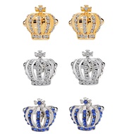 Crown Cufflinks Men Women Classic Crystal Rhinestone Cufflinks Shirts Business Cuff-link Wedding Gif