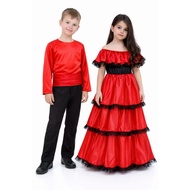 BAJUANAKUNIK SPANISH DRESS COSTUME/ SPANISH COUNTRY COSTUME/ UN COSTUME/ DAY CARNIVAL COSTUME/ CHILD