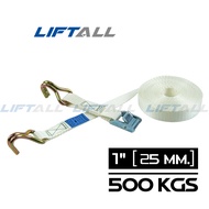 สายรัดของ Lift All รัดน้ำหนัก 500 กก. สายเบลท์ ขนาดเล็ก พร้อมตะขอ
