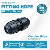 2 Inch or 63mm Hdpe Pipe Coupler Fitting | Practical Hdpe Pipe Connection
