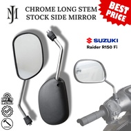 Suzuki Raider R150 Fi JM Side Mirror Chrome Stem Clear Lens Side Mirror for Motorcycle Side Mirror M