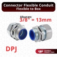 Anaconda Flexible Conduit Connector to Box DPJ | 3/8" 3/8 inch 3/8 dim 13mm