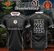 de07 Malaysia WHITE ARMY 91 ANNIVERSARY Tshirt Unisex 3d Print shirt JERSERY Full Sublimation Custom