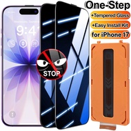 2Pcs Privacy Screen Protectors for IPh17 Air 17 Pro 17 ProMax Anti-spy Tempered Glass Auto Alignment