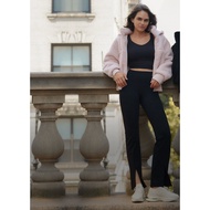 ANDAR AIRWARM Brushed Warm Yoga Pants Flared Slim-Fit Trousers Fitness Wear Casual Inner Fleece Wide