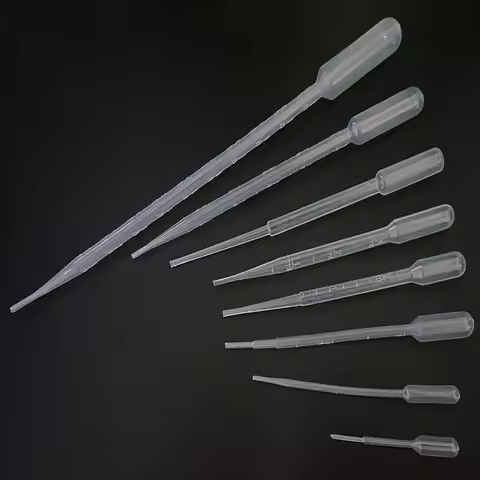 Plastic Pasteur Pipet 0.2ml/0.5ml/1ml/2ml/3ml/5ml/10ml Disposable Plastic DropperTransfer Pipette Pr