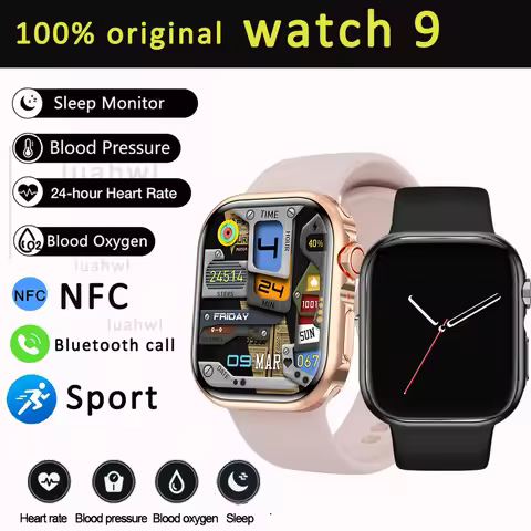 Watch 9 41mm Smartwatch For Apple Android GPS fitness track Women Smart Watch NFC SIRI Custom dial F