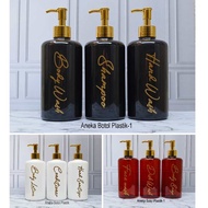 Bottle Holder Liquid Soap Shampoo Pump Dispenser Soap Shampoo Aesthetic 500ml Gold Luxury Cutting Sticker Refill
