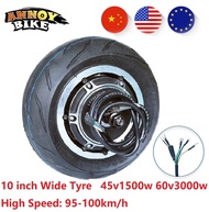 【hot】□ 10 inch 48V1500W 60V3000W Wide Tyre Hub Motor 10x4.50-6 Brushless Gearless Electric Bicicleta Electrica