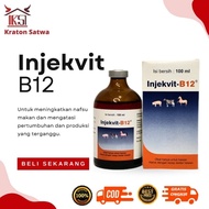 Injection B12 100ml, Vitamin B12 For Cattle, Goats, Horses, Sheep, Buffalo, Pigs, Dogs,