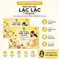 Combo of 2 boxes of Lac Lac gourd cereal, 30 nutritional supplement packs for healthy pregnant mothe