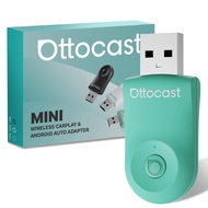 オットキャスト OTTOCAST MINI【2025最新Miniワイヤレスアダプター】CarPlay＆AndroidAutoをワイヤレス化 プラグ＆プレイ 高い安定性 既存の有線CarPlay/And