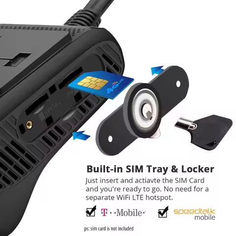 Jimiiot JC400P 4G DVR Camera For Vehicle 2 Live Stream Video Car Dash Cam GPS Tracking Stop Engine 7