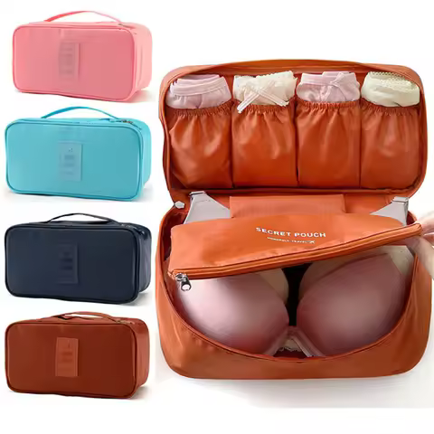 Portable Bra Underwear Storage Bag Waterproof Travel Bra Underwaer Organizer Bag Packing Cube Space 