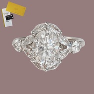 Including GRA Certificate Luxury Women's Marquise Diamond Ring Oval Moissanite Diamond