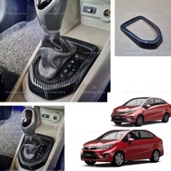 proton persona 2016-2020 iriz car carbon fiber gear shift panel frame garnish accessories skhongauto