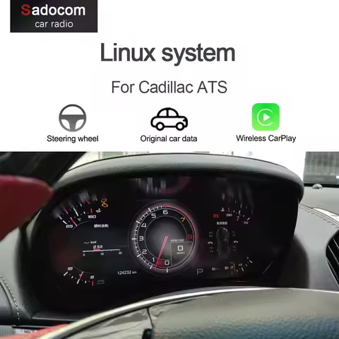 1920*720 12.3“ Dashboard Instrument car Digital Cluster Cockpit For Cadillac ATS Speedometer Virtuel