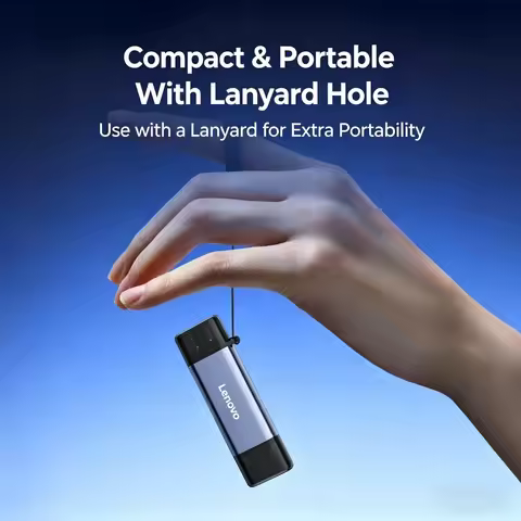 Lenovo 2 in 1 Card Reader USB3.0 & Type C Universal Card Adapter Multifunctional Adapter for SD Card