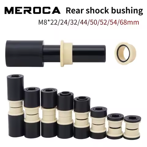MEROCA Rear shock bushing M8 22mm 24mm 32mm 44mm 50mm 52mm 54mm 68mm DU MTB Bicycle Rear shock bushi