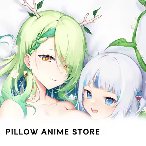 Anime Hololive Ceres & Gawr Pillow case Cover Double-Sided Print Dakimakura Life-size Body Pillow