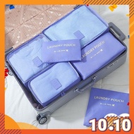 Travelling 6pcs Set Organizer Storage Bag Cloth Shirt Pants Panties Bras Underwear Sorted Separate P