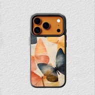 Case iphone 17 16 15 14 13 12 11 Mini Plus Pro Max TPU Rubber Custom Softcase Butterfly Art Prestige
