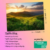 Print Photo 3R saiz(3.5''x5'')(Fujifilm Glossy Paper)(waterproof paper)