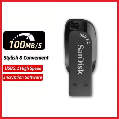 SanDisk USB 3.2 USB Flash Drive CZ410 32GB 64GB 128GB 256GB Pen Drive Memory Stick Black U Disk Mini