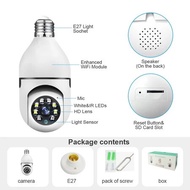 CAM720 Dual Lens CCTV Camera bulb CCTV camera for house 5G CCTV Camera 8MP Camera cctv connect cellp