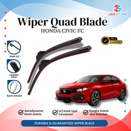 Wiper 4 Rubber Honda Civic FC Quad Blade Model Without Iron Frame Pair (Kiri and Right) - W601 JOA S