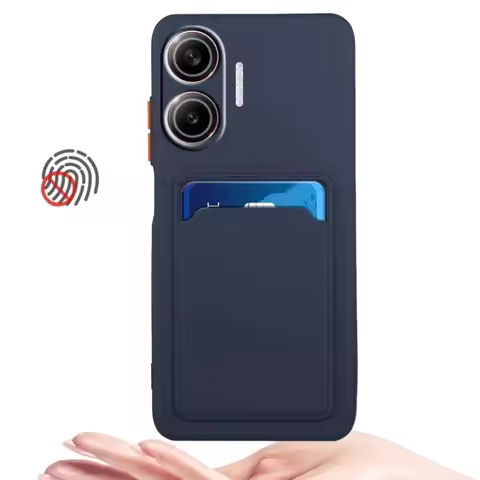 For POCO F7 Pro Ultra 5G Card Slot Wallet Bag Card For POCO X7 X6 X5 X4 Pro Silicone Cover For POCO 