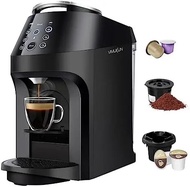 Replete Coffee Maker for , K-Cup Pod and Ground Coffee, Coffee and Espresso Machine Combo Compatible with Nespresso Original Capsule, 19