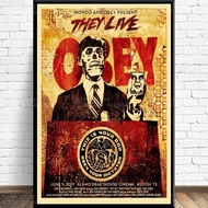 J112 They Live Classic Movie John Carpenter Wall Art Canvas Painting Poster For Home Decor 808
