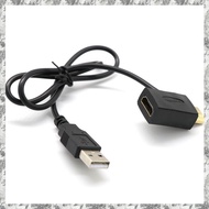 [D E O K]  Male To Female Connector + USB 2.0 Charger Cable Spliter Adapter Extender