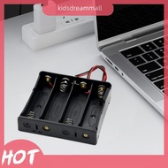 [KidsDreamMall.my] 1 2 3 4 Slot 18650 Battery Storage Box Case Plastic Black for 18650 3.7V Battery