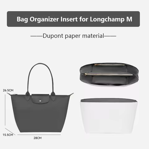 Waterproof Bag Organizer Insert For Long-handled Longchamp Bag Tote Bag Insert Storage Lightweight B