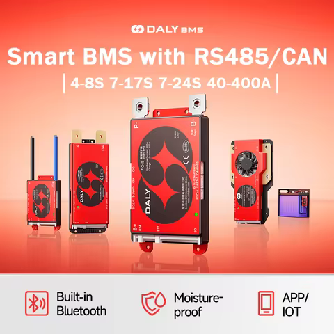 Daly Smart BMS Lifepo4 4S 6S 8S 24V 10S 16S 40A 60A 80A 100A 150A 200A 250A 300A 400A Li-ion Battery