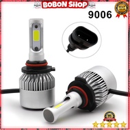 HLXG LED Car Headlight COB Headlight 8000LM 9006/HB4 S2 Chip 2 PCS - Silver
