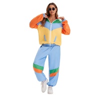 ✨24 Hours Delivery✨A41 New Style European American Retro 70s Hip-Hop Rock Jacket Costume Halloween Male Female Stage Costume