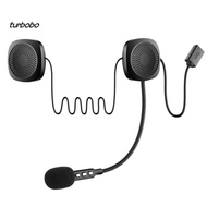 turbobo T2 Wireless Bluetooth-compatible 50 Motorcycle Helmet Headset Stereo Speaker Headphone