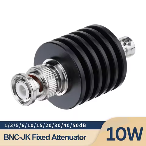 DC-3GHz/4GHz 10W BNC RF Fixed Attenuator Q9 Male to Female Connector 1db.3db.5db.6db.10db.15db.2db.3